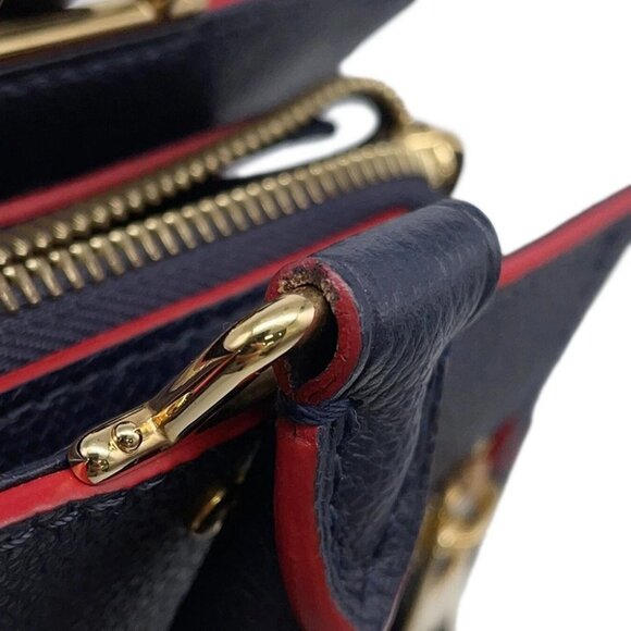 LOUIS VUITTON Sully Size PM Monogram Empreinte Leather Marine Rouge M54195 - Picture 8 of 16